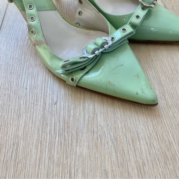 Dior Shoes Dior Vintage Mint Green Grommet Slingback Pumps Poshmark
